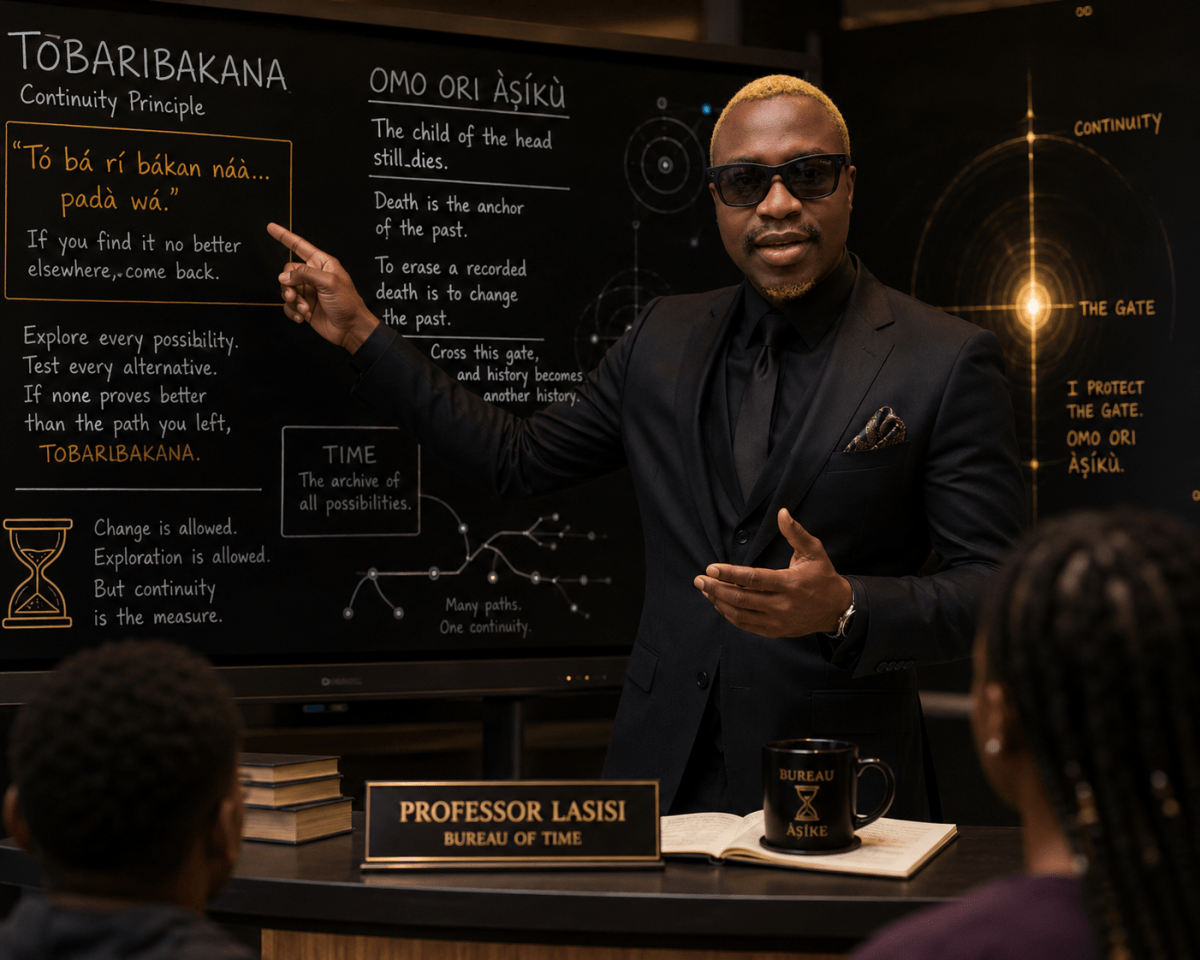TIME 101. TOBARIBAKANA AND OMO ORI ÀṢÍKÙ IN TIME TRAVEL&nbsp;MECHANICS